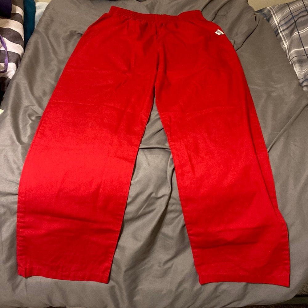 Red Scrub Pants